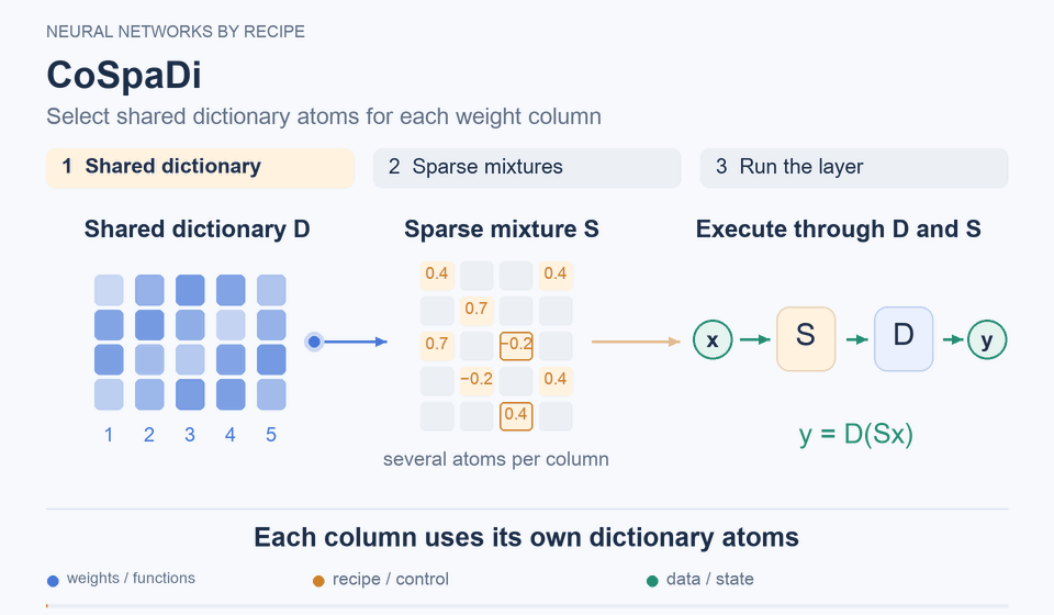 CoSpaDi: Different columns use their own dictionary elements